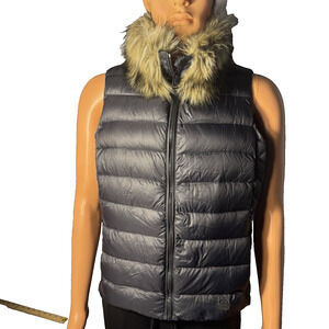 Ralph Lauren Puffer Vest Jacket Coat Women's XL Black LIght Weight Zip UP